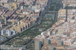 Viennaslide-05451100 Valencia, Turia-Park, Luftbild // Valencia, Turia Gardens, Aerial View