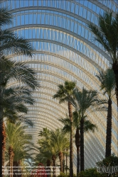 Viennaslide-05451760 Spanien, Valencia, Santiago Calatrava, Ciutat de les Arts i les Ciències, Stadt der Künste und Wissenschaften, L’Umbracle // Spain, Valencia, Santiago Calatrava, City of Arts an Sciences, Ciutat de les Arts i les Ciències, L’Umbracle