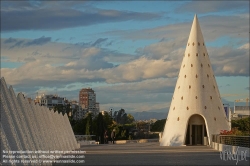 Viennaslide-05451764 Spanien, Valencia, Santiago Calatrava, Ciutat de les Arts i les Ciències, Stadt der Künste und Wissenschaften, L’Umbracle // Spain, Valencia, Santiago Calatrava, City of Arts an Sciences, Ciutat de les Arts i les Ciències, L’Umbracle