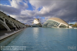 Viennaslide-05451789 Spanien, Valencia, Santiago Calatrava, Ciutat de les Arts i les Ciències, Stadt der Künste und Wissenschaften // Spain, Valencia, Santiago Calatrava, City of Arts an Sciences, Ciutat de les Arts i les Ciències