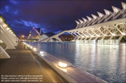 Viennaslide-05451828 Spanien, Valencia, Santiago Calatrava, Ciutat de les Arts i les Ciències, Stadt der Künste und Wissenschaften, Wissenschaftsmuseum, Museu de les Ciències Príncep Felip // Spain, Valencia, Santiago Calatrava, City of Arts an Sciences, Ciutat de les Arts i les Ciències, Science Museum, Museu de les Ciències Príncep Felip