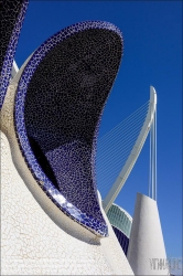 Viennaslide-05451872 Spanien, Valencia, Santiago Calatrava, Ciutat de les Arts i les Ciències, Stadt der Künste und Wissenschaften, L’Umbracle // Spain, Valencia, Santiago Calatrava, City of Arts an Sciences, Ciutat de les Arts i les Ciències, L’Umbracle