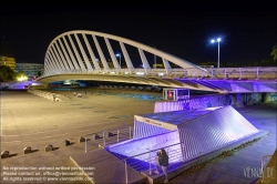 Viennaslide-05451903 Spanien, Valencia, Alameda-Brücke und Abgang zur U-Bahn-Station von Santiago Calatrava, 1995 // Spain, Valencia, Alameda Bridge and Entrance to the Metro Station by Santiago Calatrava, 1995