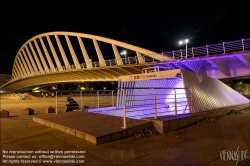 Viennaslide-05451908 Spanien, Valencia, Alameda-Brücke und Abgang zur U-Bahn-Station von Santiago Calatrava, 1995 // Spain, Valencia, Alameda Bridge and Entrance to the Metro Station by Santiago Calatrava, 1995