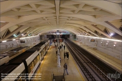 Viennaslide-05451924 Spanien, Valencia, U-Bahn-Station Alameda von Santiago Calatrava, 1995, Bahnsteigebene // Spain, Valencia, Metro Station Alameda by Santiago Calatrava, 1995, Platform Level