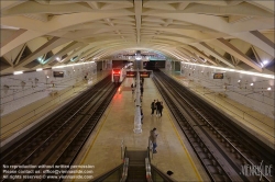 Viennaslide-05451926 Spanien, Valencia, U-Bahn-Station Alameda von Santiago Calatrava, 1995, Bahnsteigebene // Spain, Valencia, Metro Station Alameda by Santiago Calatrava, 1995, Platform Level