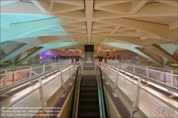 Viennaslide-05451927 Spanien, Valencia, U-Bahn-Station Alameda von Santiago Calatrava, 1995, Bahnsteigebene // Spain, Valencia, Metro Station Alameda by Santiago Calatrava, 1995, Platform Level