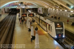 Viennaslide-05451931 Spanien, Valencia, U-Bahn-Station Alameda von Santiago Calatrava, 1995, Bahnsteigebene // Spain, Valencia, Metro Station Alameda by Santiago Calatrava, 1995, Platform Level