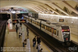 Viennaslide-05451933 Spanien, Valencia, U-Bahn-Station Alameda von Santiago Calatrava, 1995, Bahnsteigebene // Spain, Valencia, Metro Station Alameda by Santiago Calatrava, 1995, Platform Level