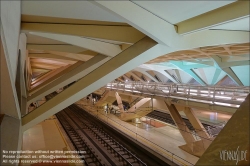 Viennaslide-05451935 Spanien, Valencia, U-Bahn-Station Alameda von Santiago Calatrava, 1995, Bahnsteigebene // Spain, Valencia, Metro Station Alameda by Santiago Calatrava, 1995, Platform Level