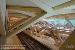 Viennaslide-05451935 Spanien, Valencia, U-Bahn-Station Alameda von Santiago Calatrava, 1995, Bahnsteigebene // Spain, Valencia, Metro Station Alameda by Santiago Calatrava, 1995, Platform Level