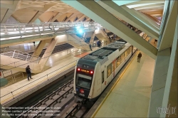 Viennaslide-05451937 Spanien, Valencia, U-Bahn-Station Alameda von Santiago Calatrava, 1995, Bahnsteigebene // Spain, Valencia, Metro Station Alameda by Santiago Calatrava, 1995, Platform Level