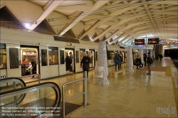 Viennaslide-05451945 Spanien, Valencia, U-Bahn-Station Alameda von Santiago Calatrava, 1995, Bahnsteigebene // Spain, Valencia, Metro Station Alameda by Santiago Calatrava, 1995, Platform Level