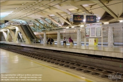 Viennaslide-05451964 Spanien, Valencia, U-Bahn-Station Alameda von Santiago Calatrava, 1995, Bahnsteigebene // Spain, Valencia, Metro Station Alameda by Santiago Calatrava, 1995, Platform Level