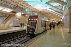 Viennaslide-05451972 Spanien, Valencia, U-Bahn-Station Alameda von Santiago Calatrava, 1995, Bahnsteigebene // Spain, Valencia, Metro Station Alameda by Santiago Calatrava, 1995, Platform Level