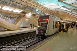 Viennaslide-05451973 Spanien, Valencia, U-Bahn-Station Alameda von Santiago Calatrava, 1995, Bahnsteigebene // Spain, Valencia, Metro Station Alameda by Santiago Calatrava, 1995, Platform Level