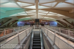 Viennaslide-05451977 Spanien, Valencia, U-Bahn-Station Alameda von Santiago Calatrava, 1995, Bahnsteigebene // Spain, Valencia, Metro Station Alameda by Santiago Calatrava, 1995, Platform Level