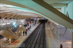 Viennaslide-05451983 Spanien, Valencia, U-Bahn-Station Alameda von Santiago Calatrava, 1995, Bahnsteigebene // Spain, Valencia, Metro Station Alameda by Santiago Calatrava, 1995, Platform Level