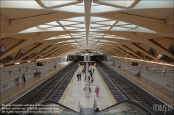 Viennaslide-05451992 Spanien, Valencia, U-Bahn-Station Alameda von Santiago Calatrava, 1995, Bahnsteigebene // Spain, Valencia, Metro Station Alameda by Santiago Calatrava, 1995, Platform Level