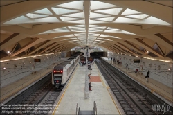 Viennaslide-05451995 Spanien, Valencia, U-Bahn-Station Alameda von Santiago Calatrava, 1995, Bahnsteigebene // Spain, Valencia, Metro Station Alameda by Santiago Calatrava, 1995, Platform Level