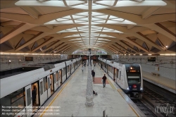 Viennaslide-05451997 Spanien, Valencia, U-Bahn-Station Alameda von Santiago Calatrava, 1995, Bahnsteigebene // Spain, Valencia, Metro Station Alameda by Santiago Calatrava, 1995, Platform Level