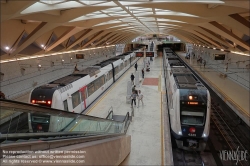 Viennaslide-05451998 Spanien, Valencia, U-Bahn-Station Alameda von Santiago Calatrava, 1995, Bahnsteigebene // Spain, Valencia, Metro Station Alameda by Santiago Calatrava, 1995, Platform Level