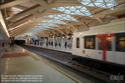 Viennaslide-05451999 Spanien, Valencia, U-Bahn-Station Alameda von Santiago Calatrava, 1995, Bahnsteigebene // Spain, Valencia, Metro Station Alameda by Santiago Calatrava, 1995, Platform Level