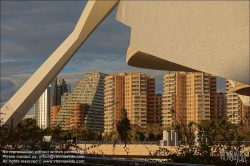 Viennaslide-05452301 Spanien, Valencia, Av de Franca, moderne Wohnbauten // Spain, Valencia, Av de Franca, modern Housing