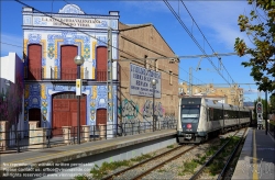 Viennaslide-05459216 Valencia, U-Bahn-Station Meliana // Valencia, Metro Station Meliana