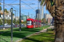 Viennaslide-05459408 Spanien, Valencia, Straßenbahnlinie 10, Bombardier Flexity Outlook // Spain, Valencia, Tram Line 10, Bombardier Flexity Outlook