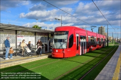 Viennaslide-05459418 Spanien, Valencia, Straßenbahnlinie 10, Bombardier Flexity Outlook // Spain, Valencia, Tram Line 10, Bombardier Flexity Outlook