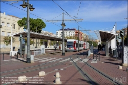 Viennaslide-05459422 Spanien, Valencia, Straßenbahn, Linie 4, Pont de Fusta // Spain, Valencia, Streetcar, Tramway, Line 4, Pont de Fusta Station