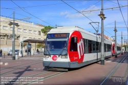 Viennaslide-05459424 Spanien, Valencia, Straßenbahn, Linie 4, Pont de Fusta // Spain, Valencia, Streetcar, Tramway, Line 4, Pont de Fusta Station