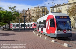 Viennaslide-05459425 Spanien, Valencia, Straßenbahn, Linie 4, Pont de Fusta // Spain, Valencia, Streetcar, Tramway, Line 4, Pont de Fusta Station