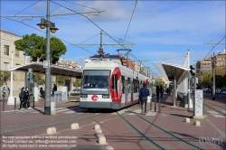 Viennaslide-05459426 Spanien, Valencia, Straßenbahn, Linie 4, Pont de Fusta // Spain, Valencia, Streetcar, Tramway, Line 4, Pont de Fusta Station