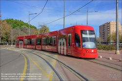 Viennaslide-05459431 Spanien, Valencia, Straßenbahn, Linie 4, Pont de Fusta // Spain, Valencia, Streetcar, Tramway, Line 4, Pont de Fusta Station