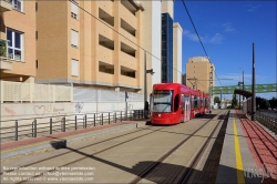 Viennaslide-05459449 Spanien, Valencia, Straßenbahn, Linie 4, Haltestelle Lloma Llarga Terramelar // Spain, Valencia, Streetcar, Tramway, Line 4, Lloma Llarga Terramelar Station