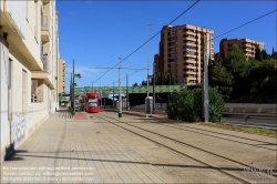 Viennaslide-05459451 Spanien, Valencia, Straßenbahn, Linie 4, Haltestelle Lloma Llarga Terramelar // Spain, Valencia, Streetcar, Tramway, Line 4, Lloma Llarga Terramelar Station