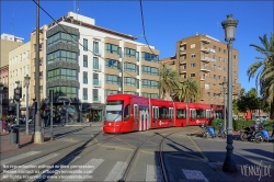 Viennaslide-05459459 Spanien, Valencia, Straßenbahn, Linie 6, Grau - La Marina // Spain, Valencia, Streetcar, Tramway, Line 6, Grau - La Marina