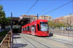 Viennaslide-05459471 Spanien, Valencia, Straßenbahn, Bombardier Flexity Outlook // Spain, Valencia, Tramway, Bombardier Flexity Outlook