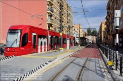 Viennaslide-05459472 Spanien, Valencia, Straßenbahnlinie 10, Natzaret, Bombardier Flexity Outlook // Spain, Valencia, Tram Line 10, Natzaret, Bombardier Flexity Outlook