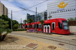 Viennaslide-05459476 Spanien, Valencia, Straßenbahnlinie 4, Feria Valencia, Bombardier Flexity Outlook // Spain, Valencia, Tramway Line 4, Bombardier Flexity Outlook, Feria Valencia