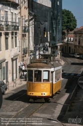 Viennaslide-05619112 Lissabon, Strassenbahn, Rua das Escolas Gerais - Lisboa, Tramway, Rua das Escolas Gerais