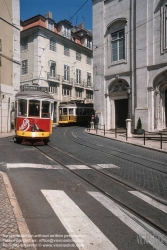 Viennaslide-05619114 Lissabon, Strassenbahn, Largo da Madalena - Lisboa, Tramway, Largo da Madalena