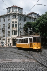 Viennaslide-05619126 Lissabon, Strassenbahn, Rua Saraiva de Carvalho - Lisboa, Tramway, Rua Saraiva de Carvalho