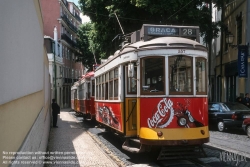 Viennaslide-05619132 Lissabon, Strassenbahn, Largo Santa Lucia - Lisboa, Tramway, Largo Santa Lucia
