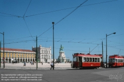 Viennaslide-05619134 Lissabon, Strassenbahn, Praca do Comercio  - Lisboa, Tramway, Praca do Comercio