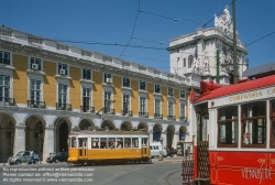 Viennaslide-05619136 Lissabon, Strassenbahn, Praca do Comercio  - Lisboa, Tramway, Praca do Comercio