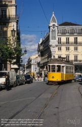 Viennaslide-05619182 Lissabon, Strassenbahn, Largo Chiado - Lisboa, Tramway, Largo Chiado