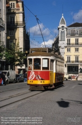 Viennaslide-05619184 Lissabon, Strassenbahn, Largo Chiado - Lisboa, Tramway, Largo Chiado